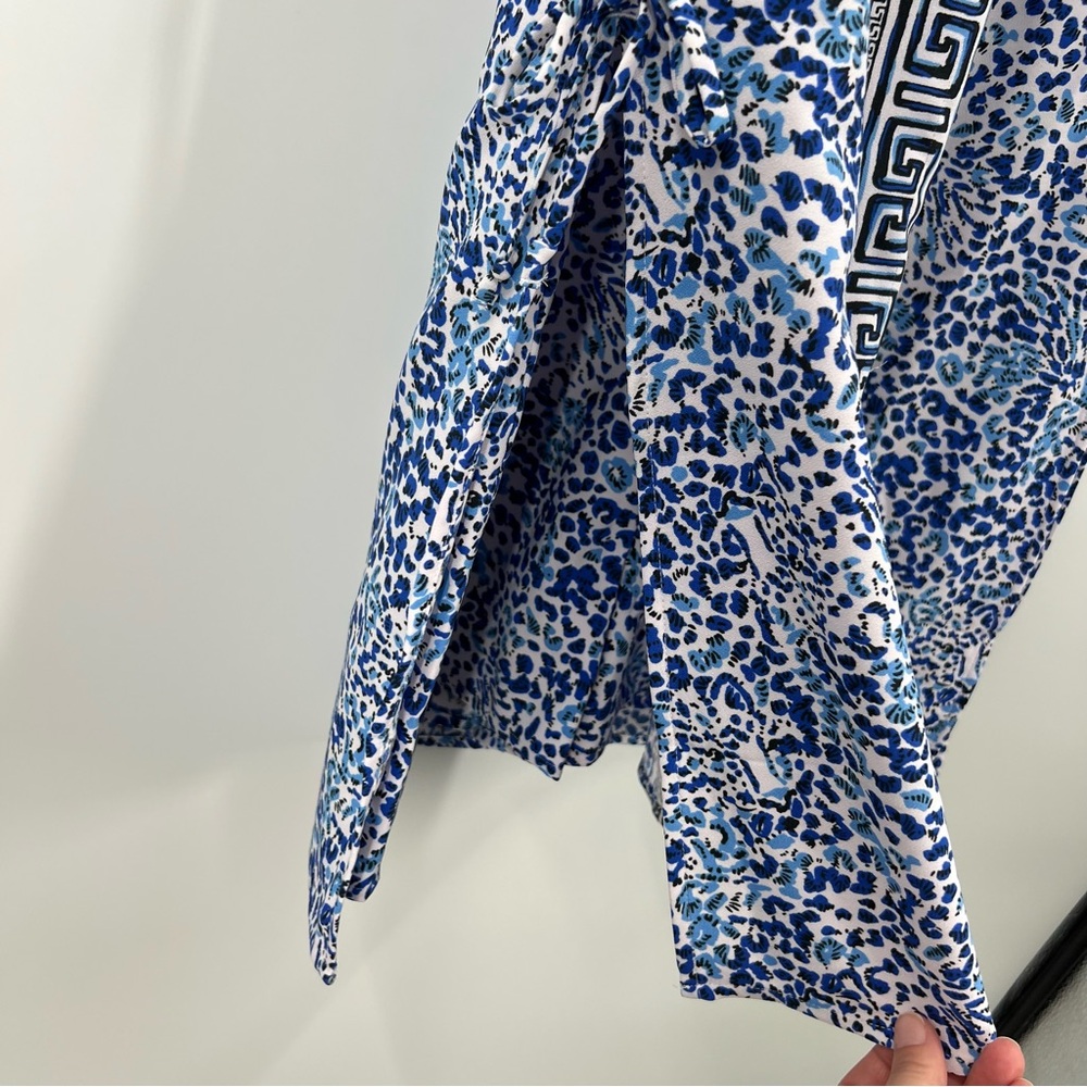Lilly Pulitzer Blue and White Patterned Romper - Picture 9 of 13